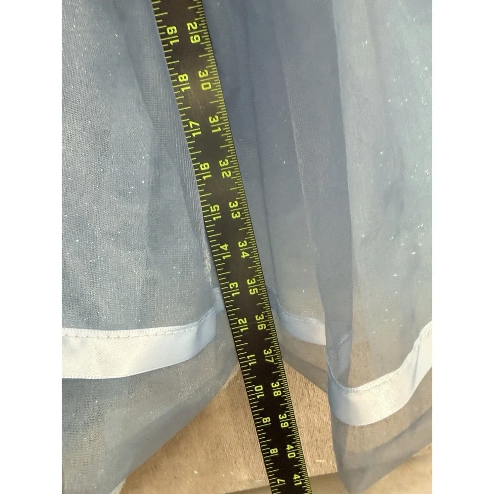 Weissman‎ Ballet Costume Dress Blue Velvet Tulle Lyrical Recital Adult Small SA